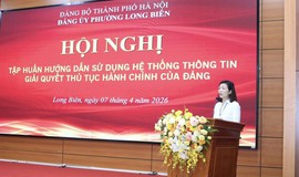 Phường Long Biên đẩy mạnh chuyển đổi số trong công tác Đảng