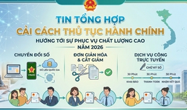Tin tổng hợp lĩnh vực Thủ tục hành chính từ ngày 04/5 đến ngày 08/5/2026