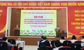 Phường Tây Tựu tổ chức Hội nghị tập huấn đào tạo, hướng dẫn trực tiếp sử dụng phân hệ đánh giá OKR/KPI trên hệ thống HanoiWork