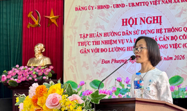 Đan Phượng đẩy mạnh ứng dụng chuyển đổi số trong quản trị, đánh giá cán bộ
