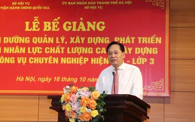 Hà Nội: 55 cán bộ hoàn thành khóa bồi dưỡng phát triển nguồn nhân lực