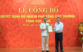 Ông Vũ Mạnh Cường được bổ nhiệm giữ chức vụ Phó Tổng cục trưởng Tổng cục Thuế