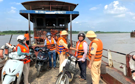 Tập trung triển khai công tác bảo đảm trật tự, an toàn giao thông đường thủy tại các bến khách ngang sông