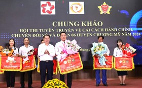 Chung khảo Hội thi tuyên truyền về cải cách hành chính, chuyển đổi số và Đề án 06 huyện Chương Mỹ