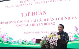 Huyện Thanh Oai: Tập huấn bồi dưỡng công tác cải cách hành chính, chuyển đổi số