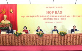 Thành ủy Hà Nội họp báo thông tin về kết quả Đại hội Đảng bộ Thành phố lần thứ XVIII