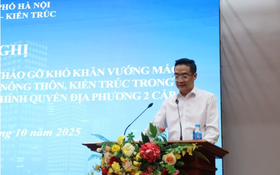 Sở Quy hoạch và Kiến trúc tổ chức Hội nghị tháo gỡ khó khăn vướng mắc về lĩnh vực Quy hoạch đô thị và nông thôn, kiến trúc trong quá trình triển khai thực hiện chính quyền địa phương 2 cấp