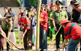 Đoàn Thanh niên Công an Thành phố tổ chức lễ trồng cây 