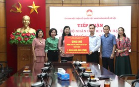 Hà Nội: Tiếp nhận hơn 24,48 tỷ đồng ủng hộ đồng bào bị thiệt hại do bão lũ