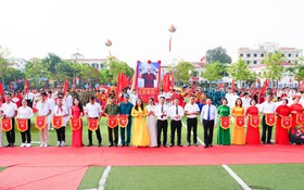 Xã Quốc Oai tưng bừng khai mạc Đại hội Thể dục Thể thao lần thứ Nhất