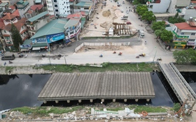 Thi công hạng mục then chốt Dự án đường Vành đai 2,5 đoạn Đầm Hồng