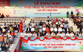 Hơn 2000 vận động viên tham dự Khai mạc Đại hội Thể dục thể thao phường Hoàng Liệt
