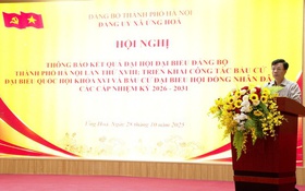 Xã Ứng Hòa triển khai công tác bầu cử đại biểu Quốc hội khóa XVI và HĐND các cấp nhiệm kỳ 2026-2031