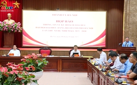 Hà Nội họp báo thông tin về Đại hội lần thứ XVIII Đảng bộ Thành phố