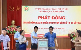 Sở Dân tộc và Tôn giáo Hà Nội phát động ủng hộ đồng bào bị thiệt hại do bão lũ