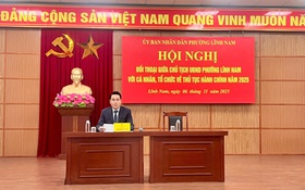 Phường Lĩnh Nam tổ chức hội nghị đối thoại giữa Chủ tịch UBND phường với các cá nhân, tổ chức về thủ tục hành chính năm 2025