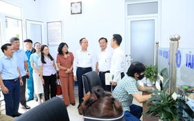 Chủ tịch HĐND Thành phố Nguyễn Ngọc Tuấn làm việc với phường Hoàn Kiếm và Hồng Hà về công tác chuẩn bị Đại hội Đảng