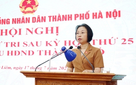 Phó Chủ tịch HĐND Thành phố Phạm Thị Thanh Mai tiếp xúc cử tri các phường Từ Liêm, Xuân Phương, Tây Mỗ, Đại Mỗ