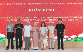 Phường Định Công khám bệnh, phát thuốc cho 327 đối tượng chính sách, người có công