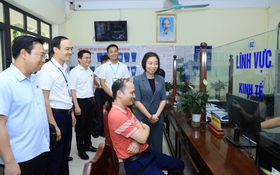 HĐND thành phố Hà Nội khảo sát về tổ chức hoạt động của HĐND xã Minh Châu