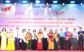 Sôi nổi chương trình nghệ thuật chào mừng thành công Đại hội Đảng bộ phường Yên Sở