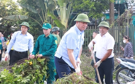 Phó Chủ tịch UBND Thành phố Nguyễn Mạnh Quyền: Duy trì vệ sinh môi trường thường xuyên, liên tục, thành công việc hằng ngày