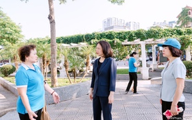 Phó Chủ tịch UBND Thành phố Vũ Thu Hà mong muốn phường Bồ Đề trở thành điểm sáng về bảo vệ môi trường