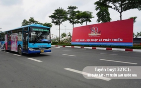 Transerco vận hành tạm thời 11 tuyến buýt đến Trung tâm Triển lãm Việt Nam trong dịp Quốc khánh