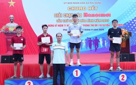 Hơn 300 VĐV tham gia chung kết Giải chạy Báo Hànộimới mở rộng lần thứ 50 - Vì hòa bình xã Phù Đổng