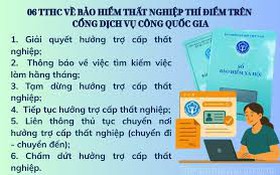 Công bố Danh mục thủ tục hành chính về bảo hiểm thất nghiệp triển khai thí điểm trên Cổng Dịch vụ công quốc gia