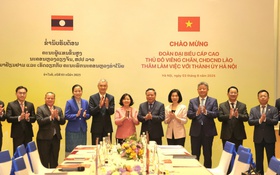 Tăng cường thúc đẩy các dự án phát triển bền vững giữa Thủ đô Hà Nội và Vientiane