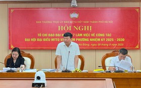Tổ chỉ đạo Đại hội số 7 MTTQ Việt Nam Thành phố làm việc với 6 phường về công tác đại hội
