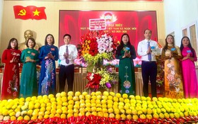 Chủ tịch Ủy ban MTTQ Việt Nam Thành phố Nguyễn Lan Hương dự Đại hội đại biểu MTTQ Việt Nam xã Ngọc Hồi
