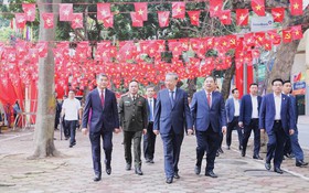 Ban Giám đốc Công an thành phố Hà Nội kiểm tra công tác bảo đảm an ninh, trật tự và tham gia bầu cử