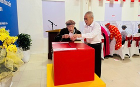 Cử tri phường Lĩnh Nam nô nức đi bầu tại 7 khu vực bỏ phiếu