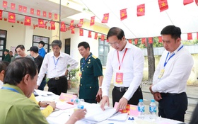 95% cử tri phường Vĩnh Hưng đã hoàn thành bỏ phiếu