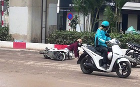 Siết chặt xe chở đất làm rơi bùn, gây mất an toàn giao thông