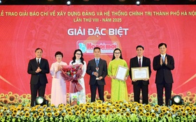 Trao giải báo chí về xây dựng Đảng và hệ thống chính trị Thành phố lần thứ VIII-năm 2025