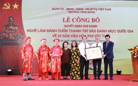 Nghề làm bánh cuốn Thanh Trì được ghi danh Di sản văn hóa phi vật thể Quốc gia