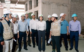 Phó Chủ tịch UBND Thành phố Vũ Thu Hà kiểm tra tiến độ các dự án y tế trọng điểm