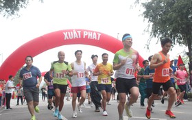 Phường Định Công phát động Ngày chạy Olympic Vì sức khỏe toàn dân - Vì an ninh Tổ quốc