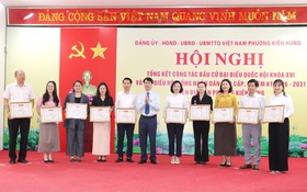 Phường Kiến Hưng: Tổng kết công tác bầu cử đại biểu Quốc hội khóa XVI và đại biểu HĐND các cấp