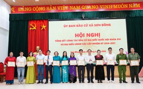 Xã Sơn Đồng tổng kết công tác bầu cử đại biểu Quốc hội khóa XVI và đại biểu HĐND các cấp