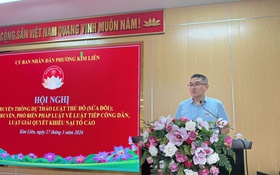 Phường Kim Liên tuyên truyền dự thảo Luật Thủ đô (sửa đổi) và pháp luật về tiếp công dân, khiếu nại, tố cáo