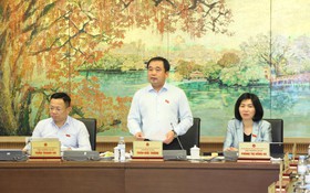 Đoàn ĐBQH thành phố Hà Nội thảo luận tại tổ về tình hình phát triển kinh tế - xã hội