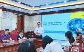 Phúc Thọ tập huấn sử dụng nền tảng số và ứng dụng trí tuệ nhân tạo trong thực thi công vụ