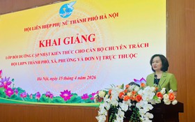 Gần 300 cán bộ Hội phụ nữ Thủ đô tham gia lớp bồi dưỡng kiến thức mới