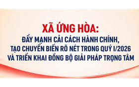 Xã Ứng Hòa: Đẩy mạnh cải cách hành chính, tạo chuyển biến rõ nét trong Quý I/2026 và triển khai đồng bộ giải pháp trọng tâm