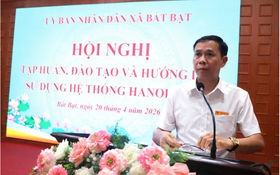 Xã Bất Bạt triển khai Hệ thống “HanoiWork”, nâng cao hiệu quả điều hành công việc