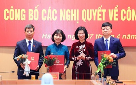 HĐND thành phố Hà Nội công bố nghị quyết về công tác cán bộ